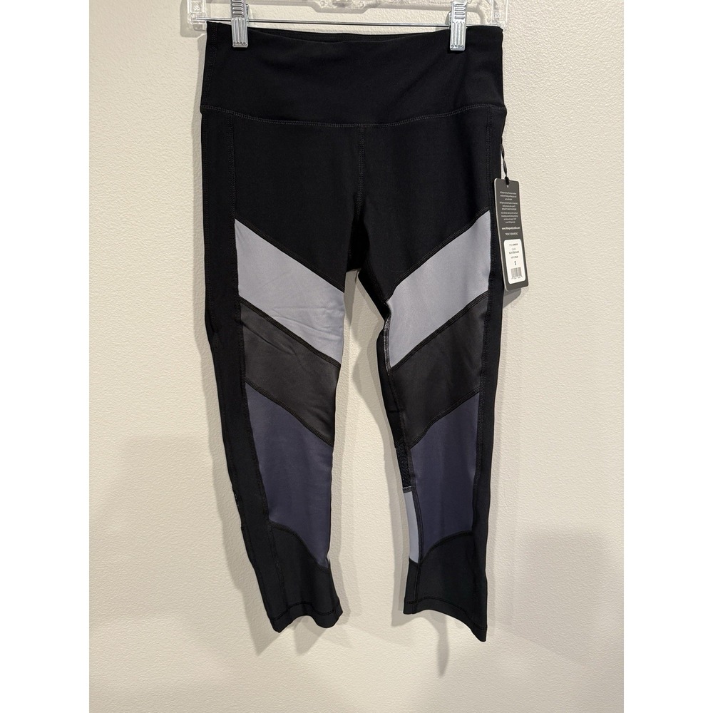 High Waisted 90 degree by reflex leggings Blue Steel NWT  Size‎ Small